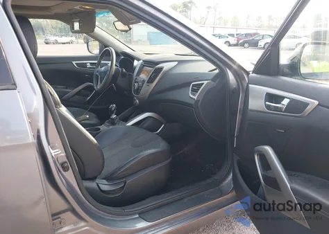 2012 Hyundai Veloster Base W/Black из США, поврежденный, VIN KMHTC6AD1CU081754